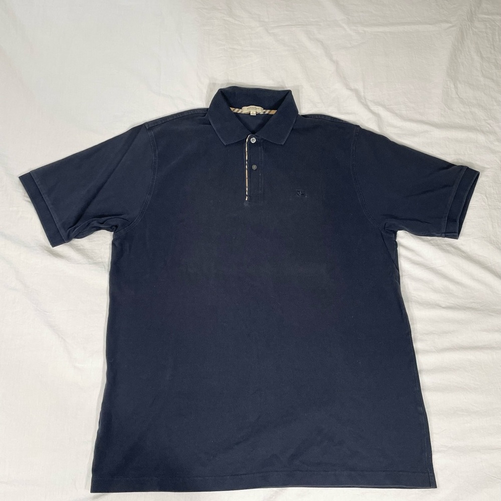 Burberry London,mens vintage polo shirt..size L